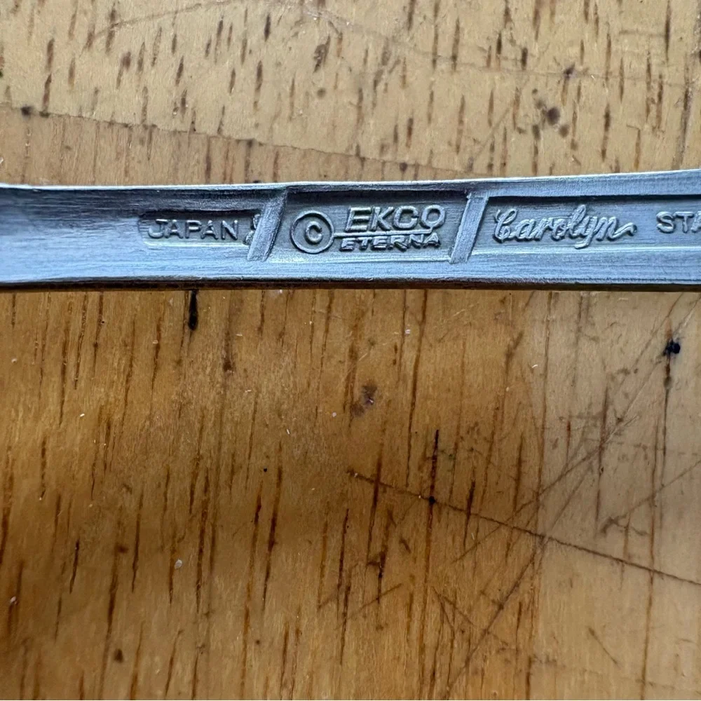 Ekco Eterna Carolyn Stainless Steel‎ Lattice Dinnerware Flatware Single Fork